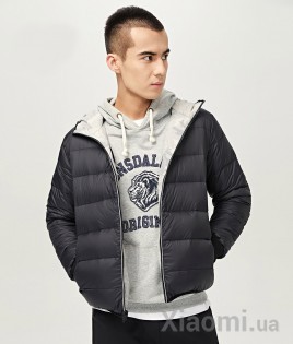 Куртка Xiaomi Uleemark double-sided wear men's down jacket White-Black M